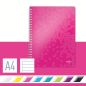 Preview: LEITZ Spiralbuch WOW PP A4 46370023 pink 80 Blatt