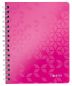 Preview: LEITZ Spiralbuch WOW PP A5 46390023 pink 80 Blatt