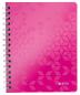 Preview: LEITZ Notizblock WOW PP A5 46410023 pink kariert