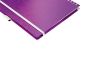 Preview: LEITZ Spiralbuch WOW PP A4 46450062 violett 80 Blatt