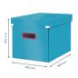 Preview: LEITZ Click&Store Cube Gross 5347-00-61 320x310x360m blau