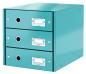 Preview: LEITZ Schubladenset Click & Store A4 60480051 eisblau 3 Schubladen