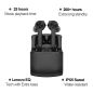 Preview: LENOVO Earbuds HT20 black HT20-BK