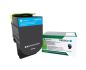 Preview: LEXMARK Toner-Modul return cyan 71B20C0 CS31/41/51x 2300 Seiten