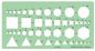 Preview: LINEX Kombinationsschablone 100414320 geometrische Grundfiguren