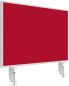 Preview: MAGNETOPLAN Tischtrennwand VarioPin 1108006 rot 800x500mm