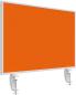 Preview: MAGNETOPLAN Tischtrennwand VarioPin 1108044 orange 800x500mm