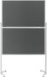 Preview: MAGNETOPLAN Design-Moderatorentafel Filz 1151301 grau, klappbar 1200x1500mm