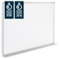 Preview: MAGNETOPLAN Design-Whiteboard CC 12403CC emailliert 900x600mm