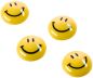 Preview: MAGNETOPLAN Smiley Magnete gelb-schwarz 16673 gross 40mm 4 Stk.