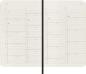 Preview: MOLESKINE Monats-Notizkalender 2024 56598856859 schwarz, 1M/2S, SC, P/A6