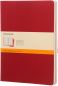 Preview: MOLESKINE Notizheft Cahier XL 25x19cm 931076 liniert, rot 3 Stück