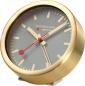 Preview: MONDAINE Wand / Tischuhr 125mm A997.86SBG.1 grau/gold, Weckfunktion