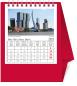 Preview: NOVOS Tischkalender Europa 2024 500015 rot, 1M/S, 11.5x13.5cm