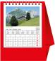 Preview: NOVOS Tischkalender Helvetia 2024 501012 rot, 1M/S, 11.5x13.5cm