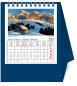 Preview: NOVOS Tischkalender Helvetia 2024 501043 dunkelblau, 1M/S, 11.5x13.5cm