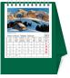 Preview: NOVOS Tischkalender Helvetia 2024 501081 dunkelgrün, 1M/S, 11.5x13.5cm