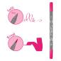 Preview: Online callibrush pen double tip 2mm 19056/6 fluo pink - Online-19056-6-4014421190567-03