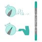 Preview: ONLINE Callibrush Pen Double Tip 2mm 19067/6 Turquoise