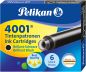 Preview: PELIKAN Tinte 4001 TP/6 301218 brillantschwarz 6 Stück