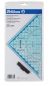 Preview: PELIKAN Geometrie-Dreieck 22cm 7137471 transp. blau, Griff abnehmbar