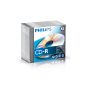 Preview: PHILIPS CD-R Slim 80MIN/700MB CR7D5NS10/00 52x foil 10 Pcs