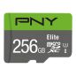 Preview: PNY micro-SDXC Elite 256GB P-SDU256V11100EL-GE UHS-I U1/A1(V10)& SD adapter