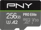 Preview: PNY micro-SDXC Pro Elite 256GB PSDU256V3 UHS-I U3 A2 & adapter