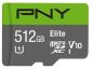 Preview: PNY micro-SDXC Elite 512GB PSDU512U1 UHS-I U1/A1(V10)& SD adapter