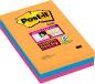 Preview: POST-IT Super Sticky Bangkok 152x101mm 4690SS3BG 3-farbig 3x90 Blatt