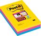 Preview: POST-IT SuperSticky Rio 152x101mm 4690SS3RI 3-farbig, liniert 3x90 Blatt