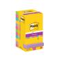 Preview: POST-IT Super Sticky Notes 76x76mm 654-12SS-UC 5-farbig 12x90 Blatt