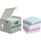 Preview: POST-IT Haftnotizen Recycling 76x76mm 654-1GB rainbow 6x100 Blatt