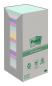 Preview: POST-IT Haftnotizen Recycling 76x76mm 654-1RPT-N 4-farbig, 16x100 Blatt