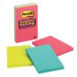 Preview: POST-IT Block Super Sticky 102x152mm 660-3SSUC 3-farbig ass.,3x90Bl.,liniert