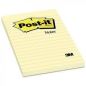 Preview: POST-IT Haftnotizen 152x102mm 660Y gelb, 100 Blatt, liniert