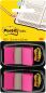 Preview: POST-IT Index 2er Set 25,4x43,2mm 680-BP2 neon pink 2x50 Stück