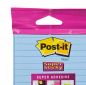 Preview: POST-IT Block Super Sticky 102x152mm 6844L-NB hellblau,45 Bl.,liniert,hängb.