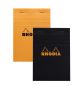 Preview: RHODIA Notizblock orange A6 13600C liniert 80 Blatt