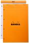 Preview: RHODIA Notizblock orange 210x318mm 20200C kariert 80 Blatt