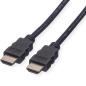 Preview: Roline hdmi high speed kabel, eth. 11.04.5545 black, st/st, 2160p, 3d 5m - Roline-11045545-7611990190010