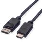 Preview: Roline displayport-hdmi kabel 11.04.5780 black, st/st, 1080p 1m - Roline-11045780-7611990133475