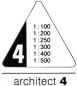 Preview: RUMOLD Dreikant-Massstab 150 30cm 150/4/30 Architect 4