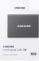 Preview: SAMSUNG MEMORY SSD Portable T7 2TB MU-PC2T0T/WW USB 3.1 Gen. 2 Titan Grey