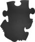 Preview: SECURIT Kreidetafel Puzzle FB-PUZZLE schwarz 40x30x1.6cm