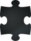 Preview: SECURIT Kreidetafel Puzzle FB-PUZZLE schwarz 40x30x1.6cm