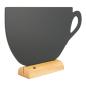 Preview: SECURIT Kreidetafel CUP FBT-CUP schwarz 21.3x33.5x6cm