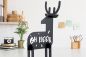 Preview: SECURIT Kreidetafel BAMBI T3D-DEER schwarz 31x14.7x11.3cm