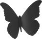 Preview: SECURIT Kreidetafel 3-D Butterfly W3D-BUTTERFLY schwarz, 7 Stück 28x16.3x1cm