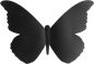 Preview: SECURIT Kreidetafel 3-D Butterfly W3D-BUTTERFLY schwarz, 7 Stück 28x16.3x1cm